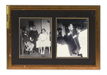 (RELIGION.) SHARPTON, REVEREND AL. Two 8 x 10 silver print photographs, showing the civil rights leader as a boy of 12.